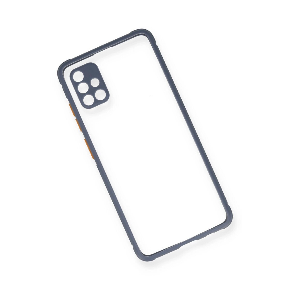Samsung Galaxy A71 Kılıf Miami Şeffaf Silikon - Gri Samsung Galaxy A71 Kılıf Miami Şeffaf Silikon - Gri