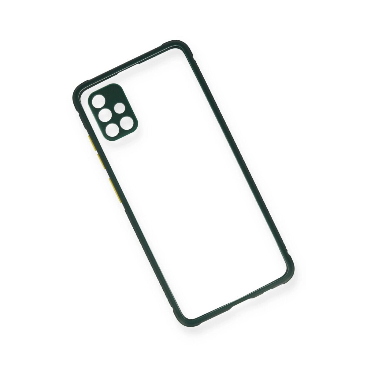 Samsung Galaxy A71 Kılıf Miami Şeffaf Silikon - Koyu Yeşil Samsung Galaxy A71 Kılıf Miami Şeffaf Silikon - Koyu Yeşil