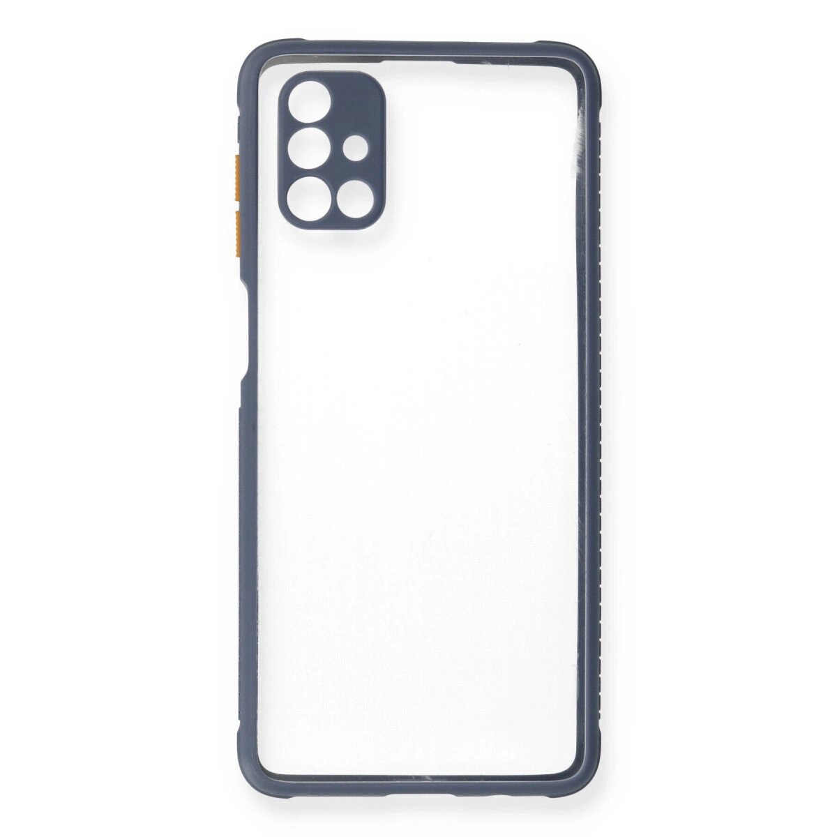 Samsung Galaxy M51 Kılıf Miami Şeffaf Silikon - Gri Samsung Galaxy M51 Kılıf Miami Şeffaf Silikon - Gri