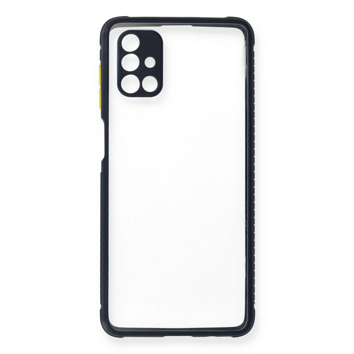 Samsung Galaxy M51 Kılıf Miami Şeffaf Silikon - Lacivert Samsung Galaxy M51 Kılıf Miami Şeffaf Silikon - Lacivert