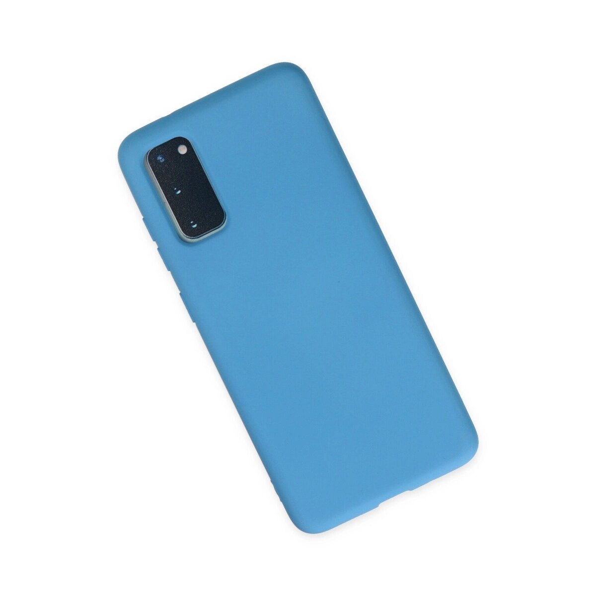 Samsung Galaxy S20 Kılıf Nano İçi Kadife Silikon - Mavi Samsung Galaxy S20 Kılıf Nano İçi Kadife Silikon - Mavi