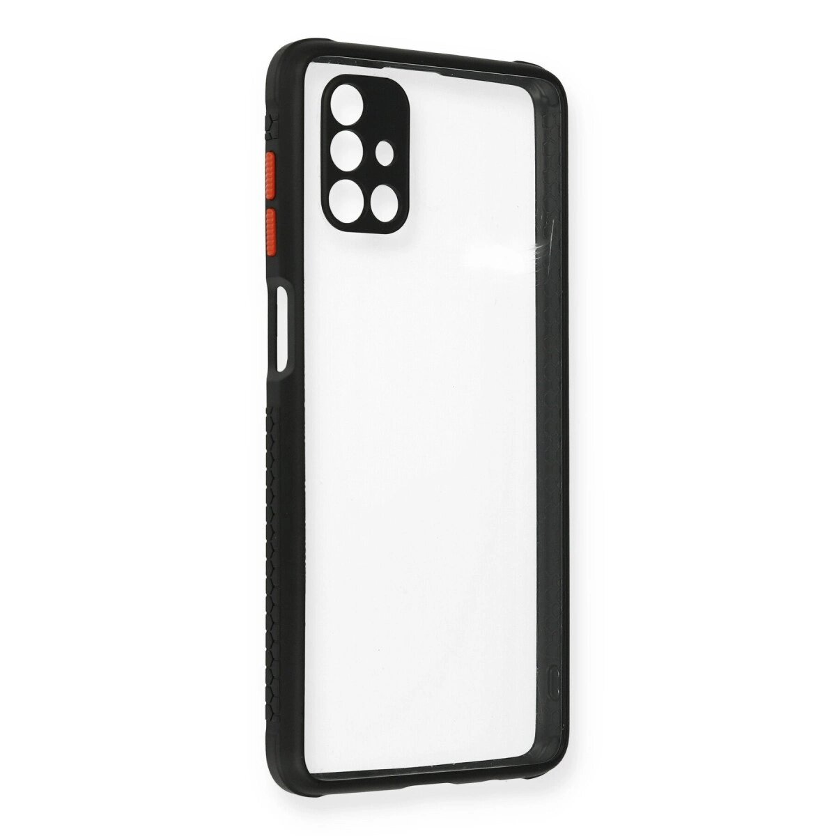 Samsung Galaxy M51 Kılıf Miami Şeffaf Silikon - Siyah Samsung Galaxy M51 Kılıf Miami Şeffaf Silikon - Siyah