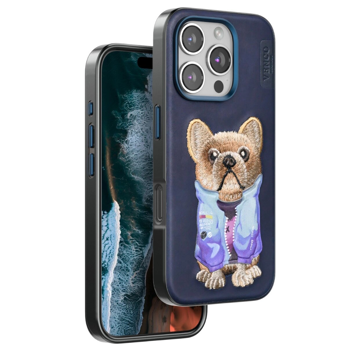 Venco Apple İphone 16 Pro Max Cute Desenli Kapak - Lacivert Venco Apple İphone 16 Pro Max Cute Desenli Kapak - Lacivert