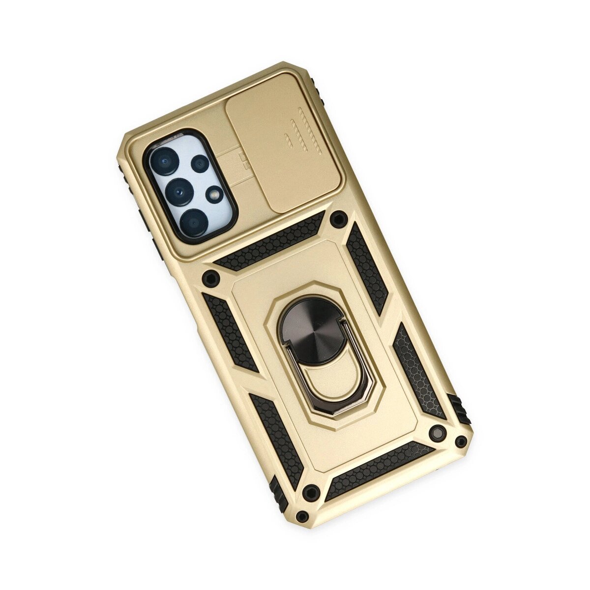 Samsung Galaxy A33 5g Kılıf Pars Lens Yüzüklü Silikon - Gold Samsung Galaxy A33 5g Kılıf Pars Lens Yüzüklü Silikon - Gold