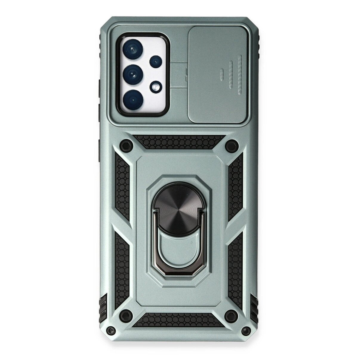 Samsung Galaxy A73 5g Kılıf Pars Lens Yüzüklü Silikon - Yeşil Samsung Galaxy A73 5g Kılıf Pars Lens Yüzüklü Silikon - Yeşil