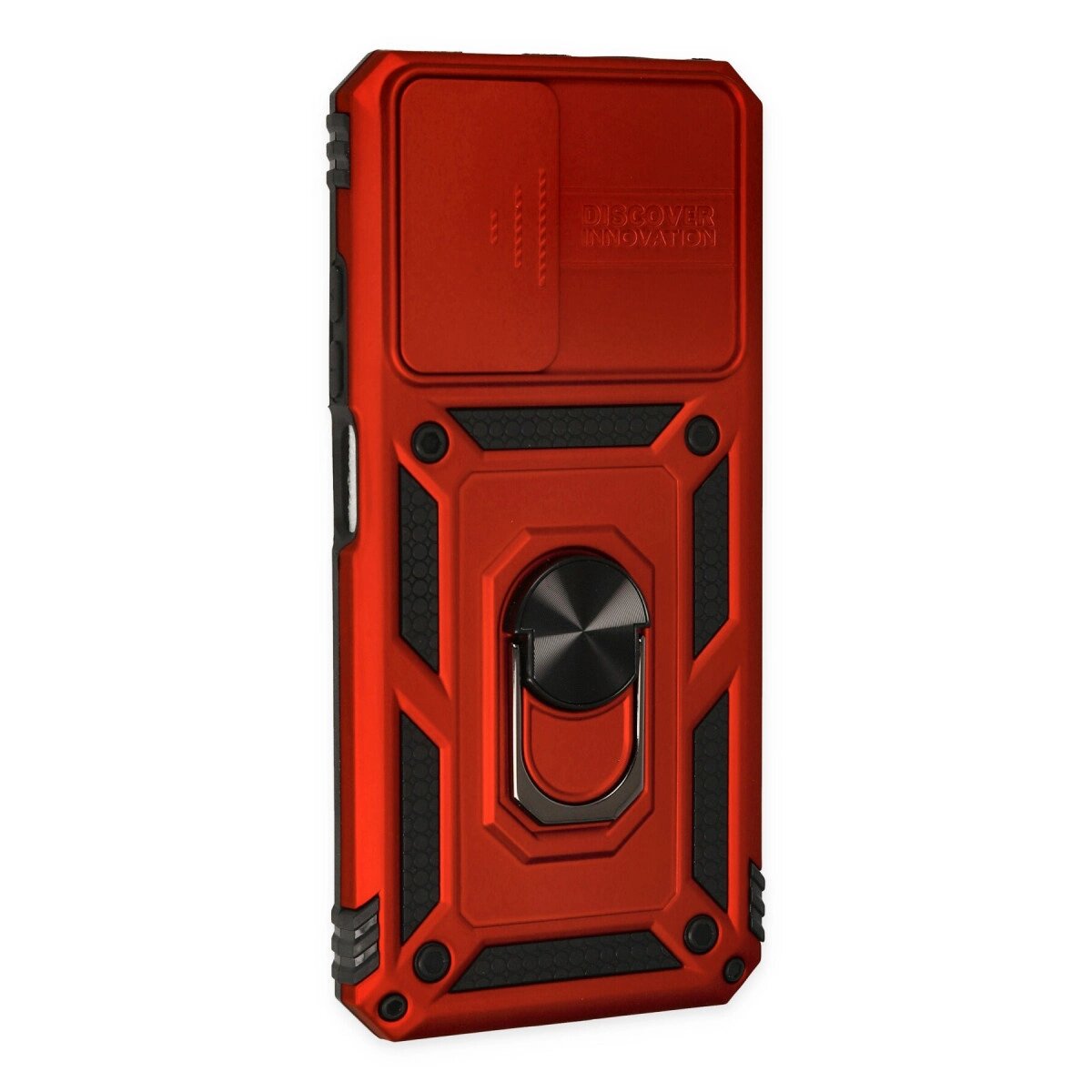 Xiaomi Redmi Note 11 Kılıf Pars Lens Yüzüklü Silikon - Kırmızı Xiaomi Redmi Note 11 Kılıf Pars Lens Yüzüklü Silikon - Kırmızı