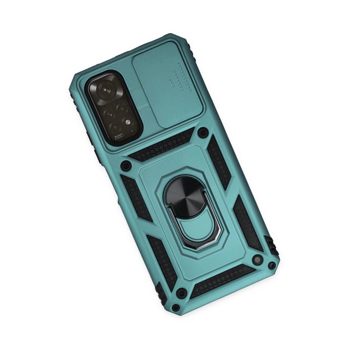 Xiaomi Redmi Note 11 Kılıf Pars Lens Yüzüklü Silikon - Yeşil Xiaomi Redmi Note 11 Kılıf Pars Lens Yüzüklü Silikon - Yeşil