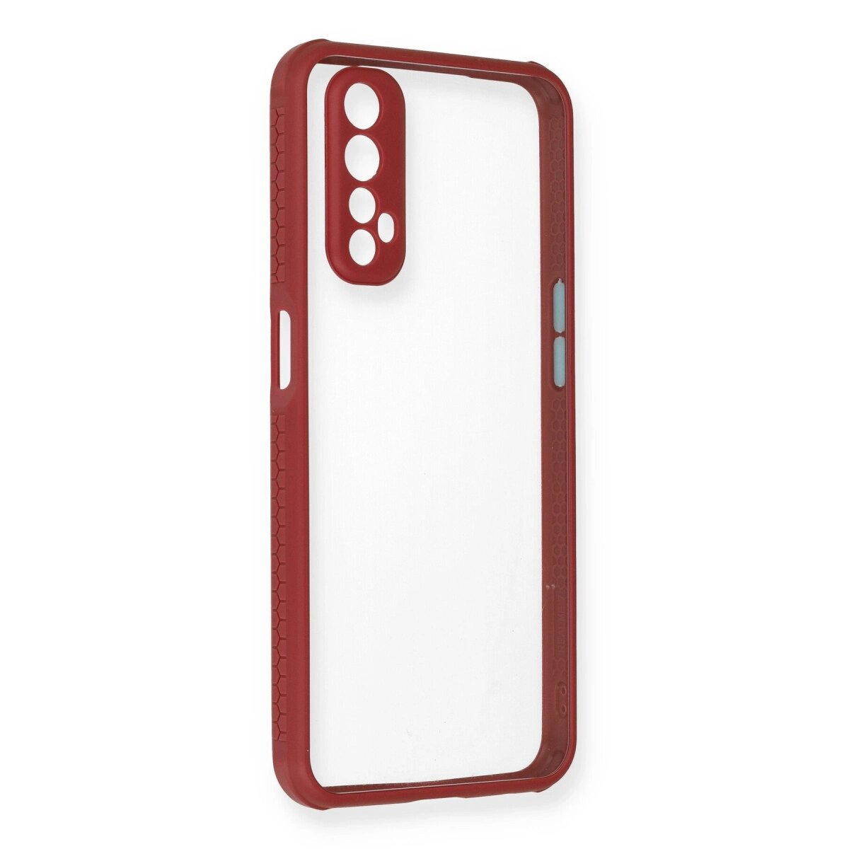 Realme 7 Kılıf Miami Şeffaf Silikon - Fuşya Realme 7 Kılıf Miami Şeffaf Silikon - Fuşya