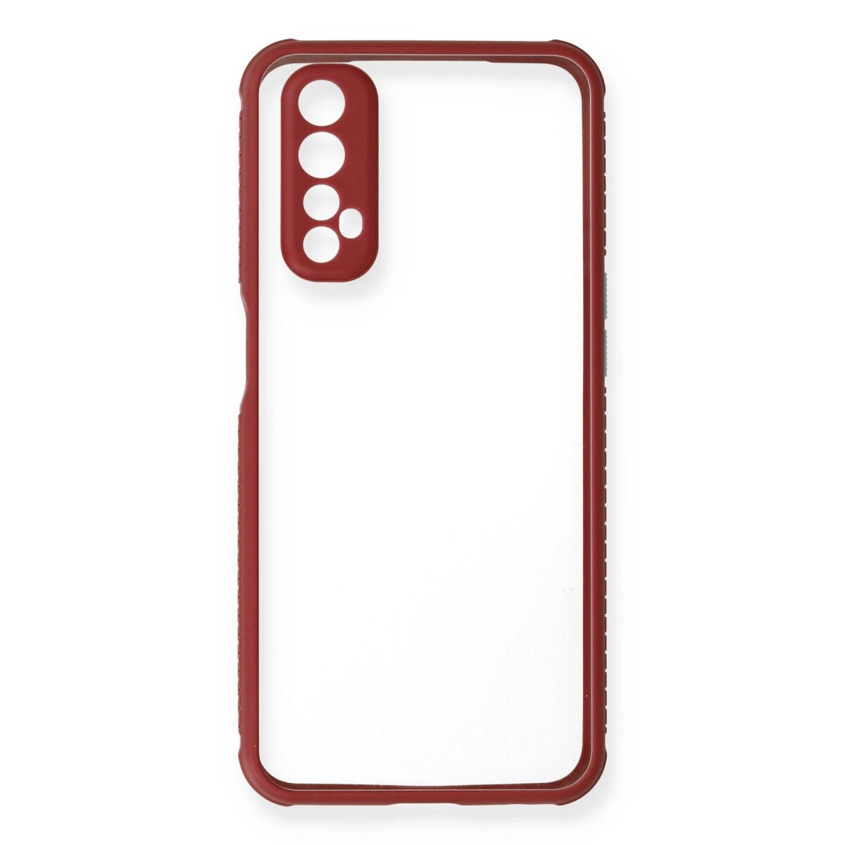 Realme 7 Kılıf Miami Şeffaf Silikon - Fuşya Realme 7 Kılıf Miami Şeffaf Silikon - Fuşya