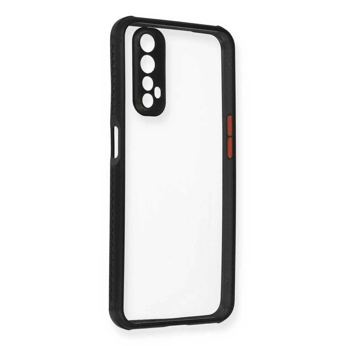 Realme 7 Kılıf Miami Şeffaf Silikon - Siyah Realme 7 Kılıf Miami Şeffaf Silikon - Siyah