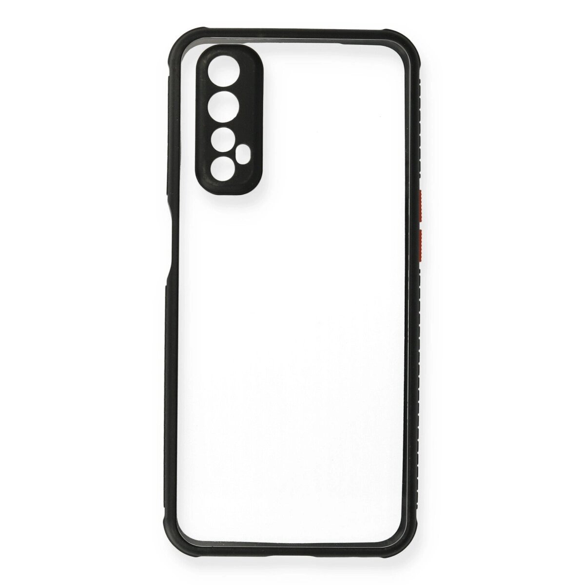 Realme 7 Kılıf Miami Şeffaf Silikon - Siyah Realme 7 Kılıf Miami Şeffaf Silikon - Siyah