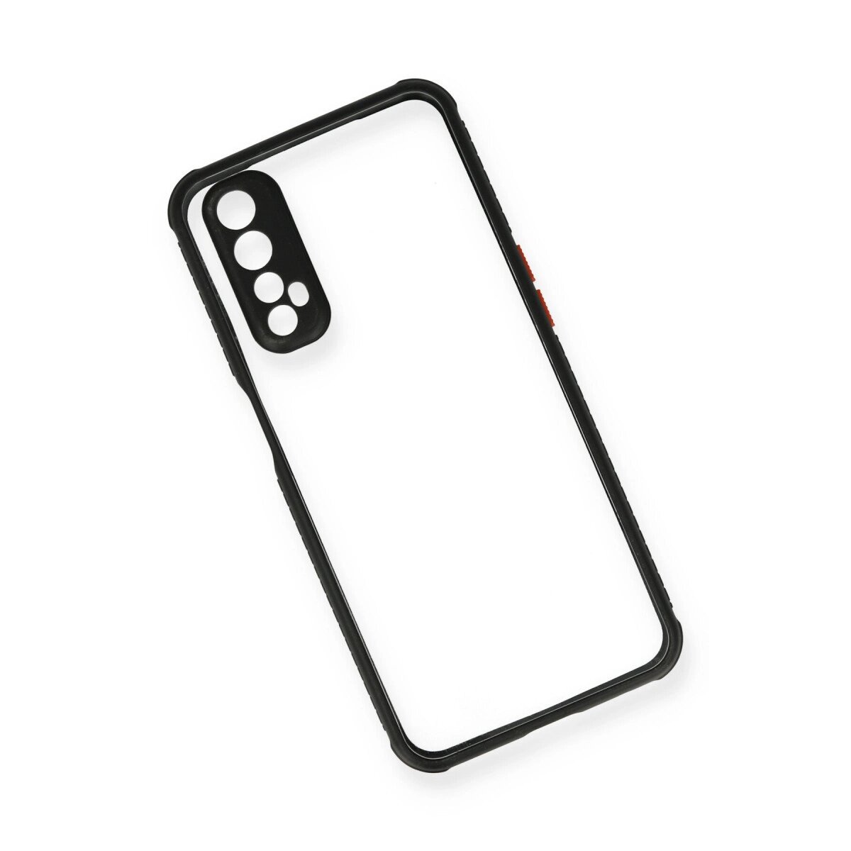 Realme 7 Kılıf Miami Şeffaf Silikon - Siyah Realme 7 Kılıf Miami Şeffaf Silikon - Siyah