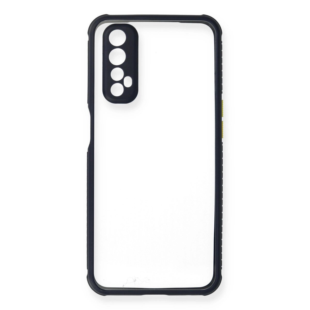 Realme 7 Kılıf Miami Şeffaf Silikon - Lacivert Realme 7 Kılıf Miami Şeffaf Silikon - Lacivert