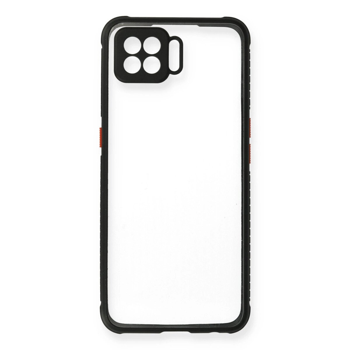Oppo A73 Kılıf Miami Şeffaf Silikon - Siyah Oppo A73 Kılıf Miami Şeffaf Silikon - Siyah