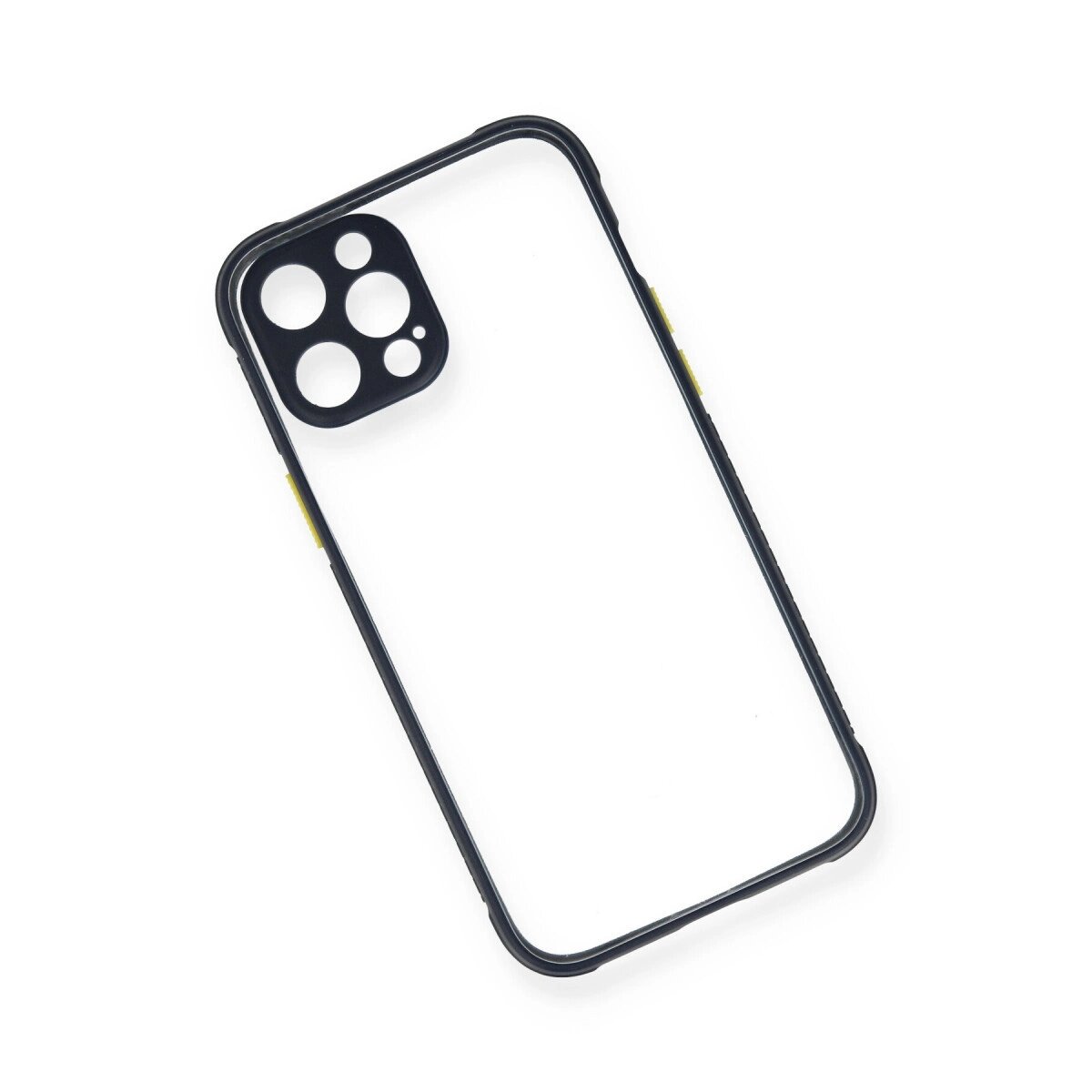 Apple İphone 12 Pro Kılıf Miami Şeffaf Silikon - Lacivert Apple İphone 12 Pro Kılıf Miami Şeffaf Silikon - Lacivert