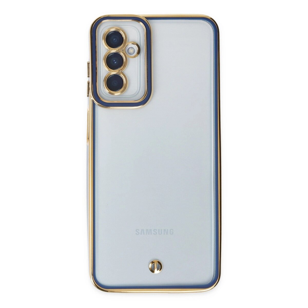Samsung Galaxy M23 Kılıf Liva Lens Silikon - Mavi Samsung Galaxy M23 Kılıf Liva Lens Silikon - Mavi