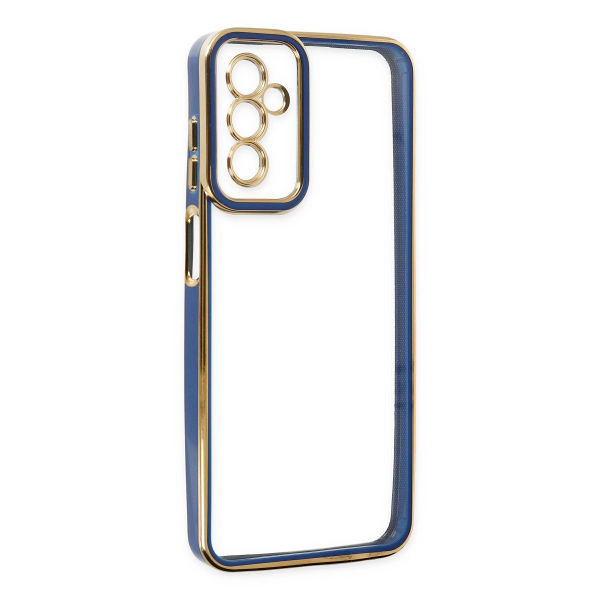 Samsung Galaxy M23 Kılıf Liva Lens Silikon - Mavi Samsung Galaxy M23 Kılıf Liva Lens Silikon - Mavi