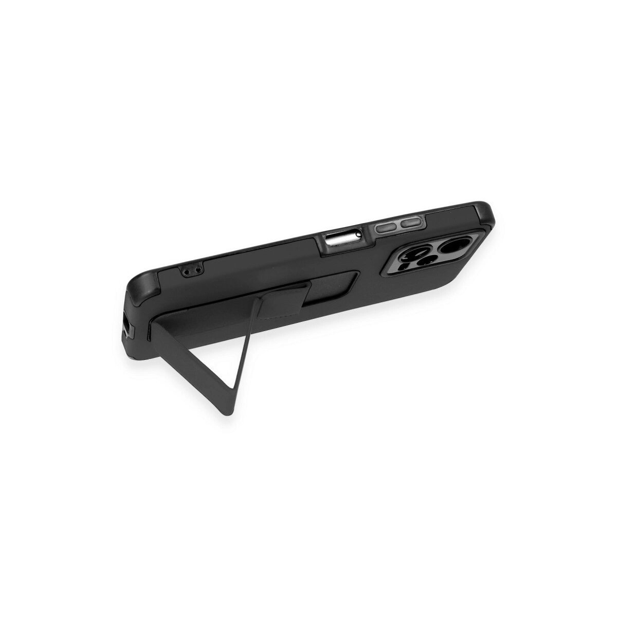Xiaomi Poco X5 5g Kılıf Mega Standlı Silikon - Siyah Xiaomi Poco X5 5g Kılıf Mega Standlı Silikon - Siyah