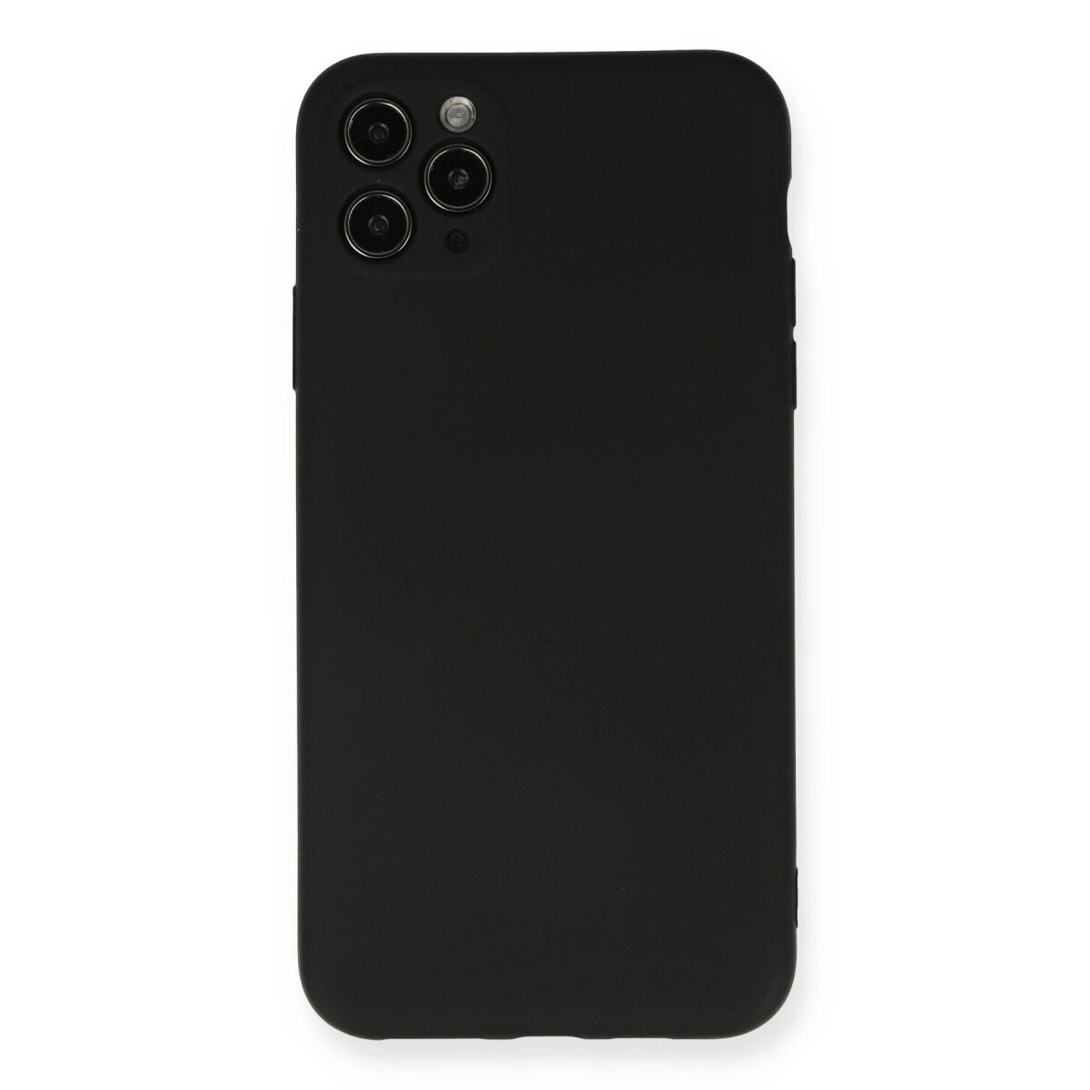 Apple İphone 11 Pro Max Kılıf Nano İçi Kadife Silikon - Siyah Apple İphone 11 Pro Max Kılıf Nano İçi Kadife Silikon - Siyah