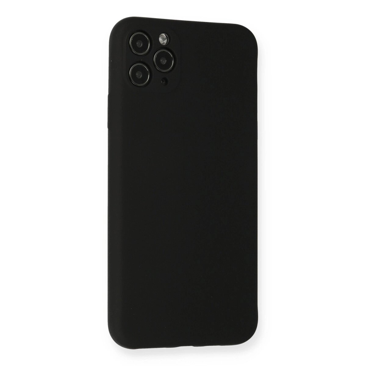 Apple İphone 11 Pro Max Kılıf Nano İçi Kadife Silikon - Siyah Apple İphone 11 Pro Max Kılıf Nano İçi Kadife Silikon - Siyah