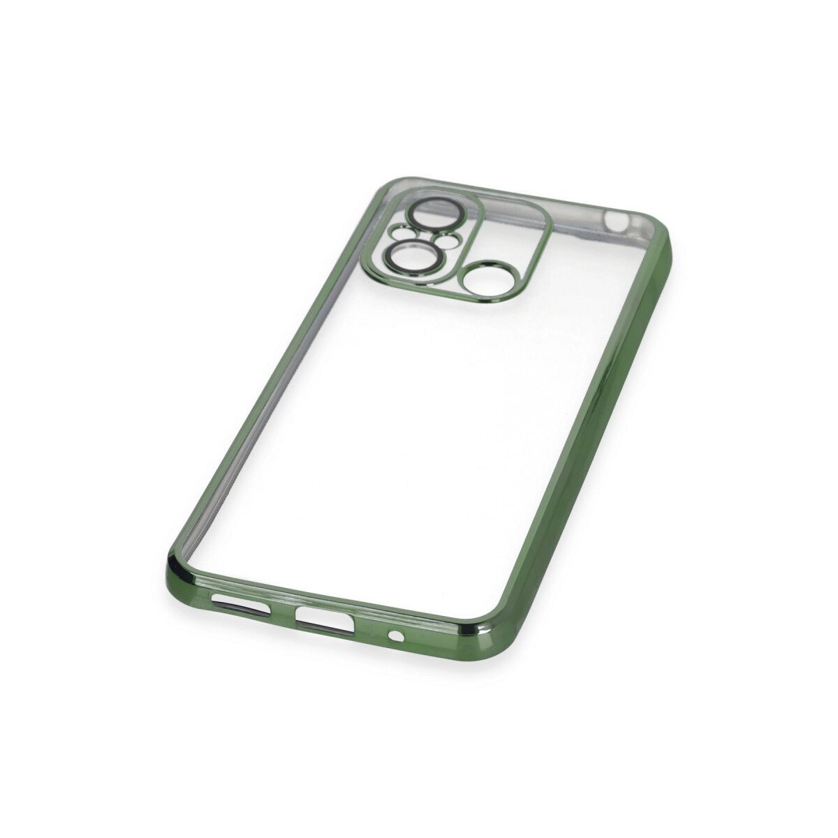 Xiaomi Redmi 12c Kılıf Razer Lensli Silikon - Yeşil Xiaomi Redmi 12c Kılıf Razer Lensli Silikon - Yeşil