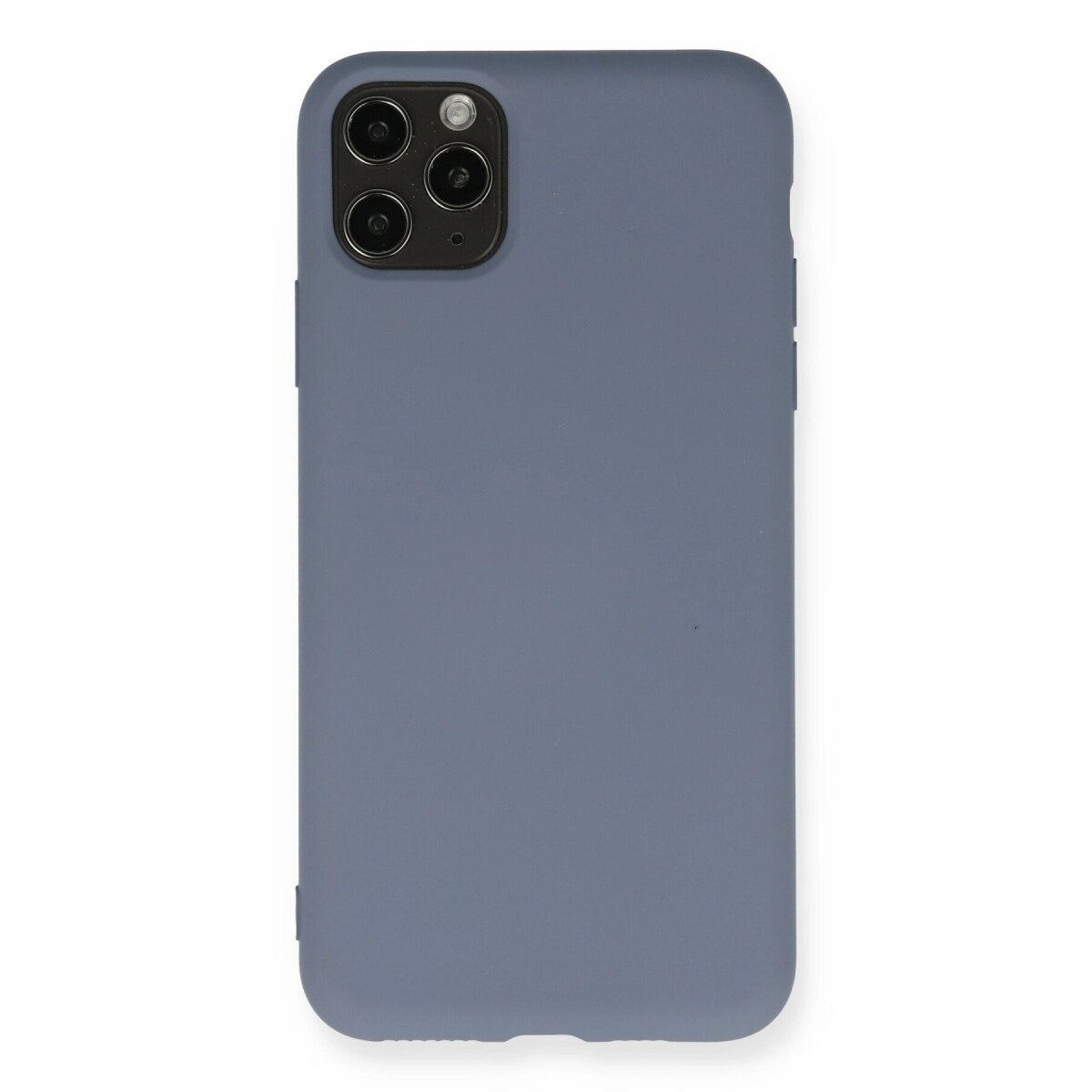 Apple İphone 11 Pro Max Kılıf Nano İçi Kadife Silikon - Gri Apple İphone 11 Pro Max Kılıf Nano İçi Kadife Silikon - Gri