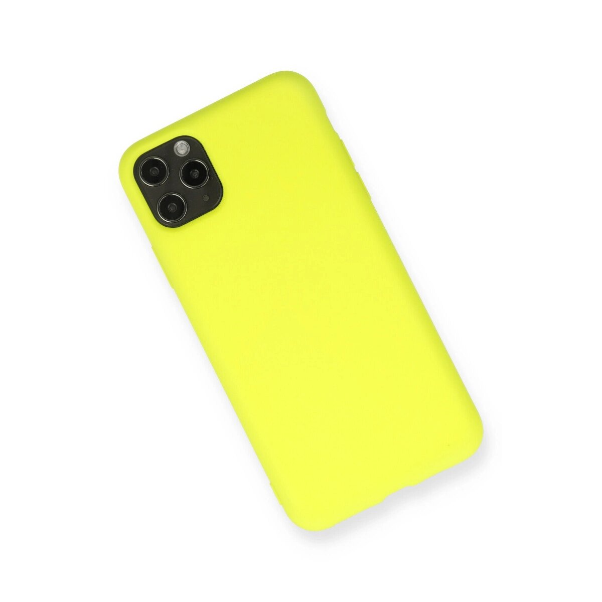 Apple İphone 11 Pro Max Kılıf Nano İçi Kadife Silikon - Sarı Apple İphone 11 Pro Max Kılıf Nano İçi Kadife Silikon - Sarı