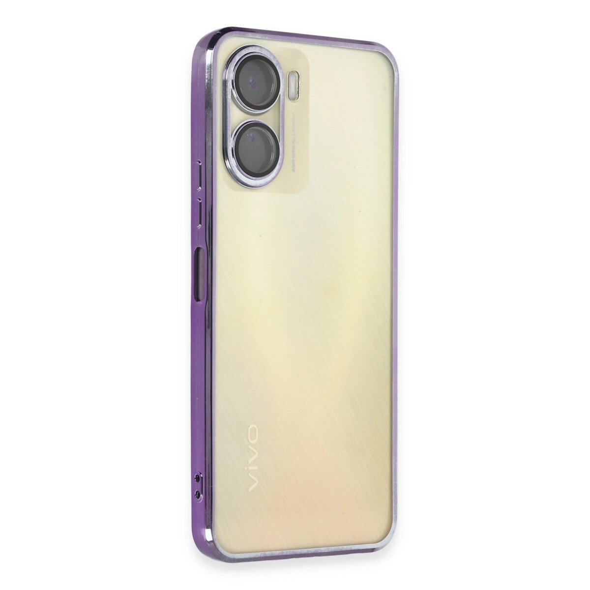 Vivo Y16 Kılıf Razer Lensli Silikon - Mor Vivo Y16 Kılıf Razer Lensli Silikon - Mor