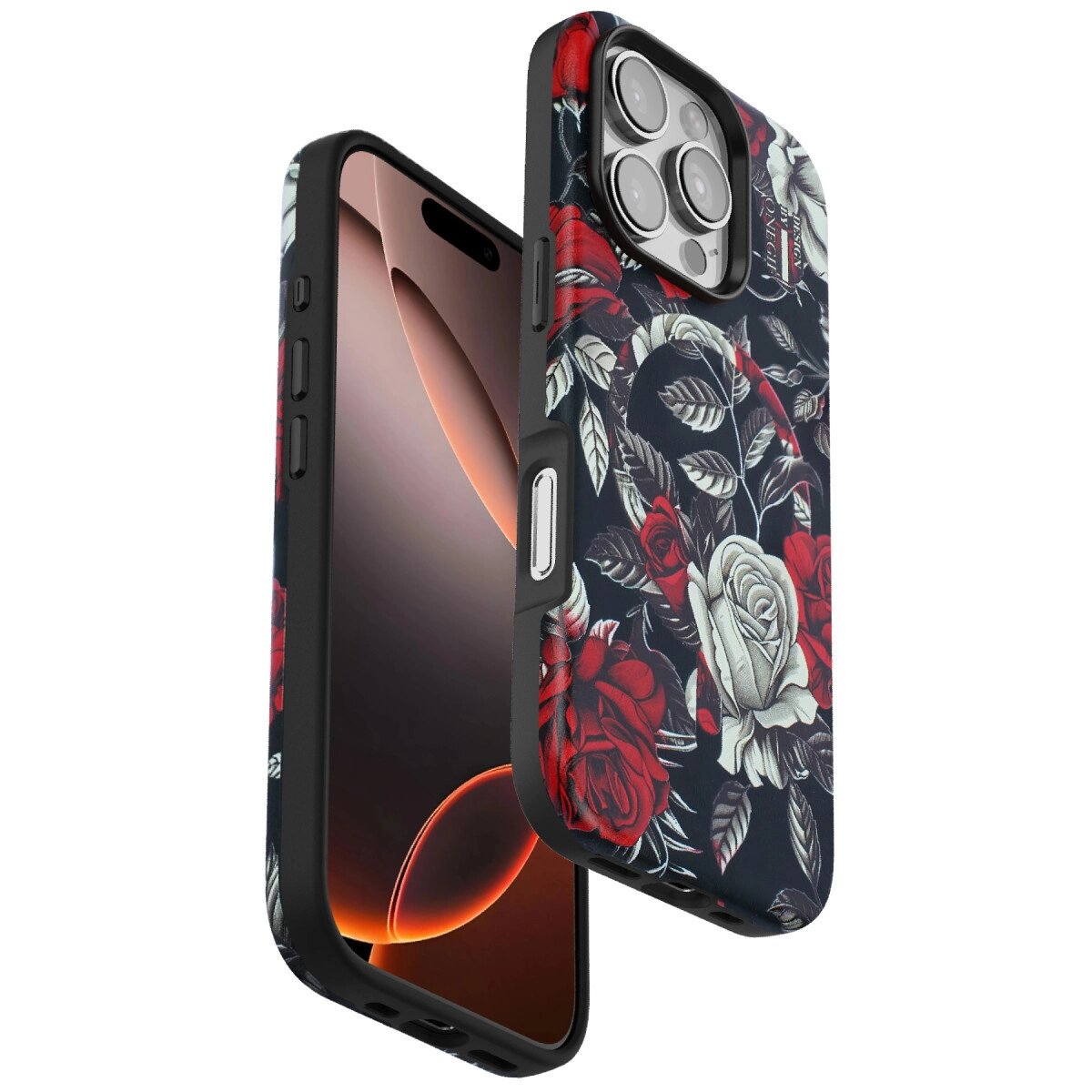 Onegif Apple İphone 16 Pro Flower Series Magsafe Kapak - Siyah Onegif Apple İphone 16 Pro Flower Series Magsafe Kapak - Siyah