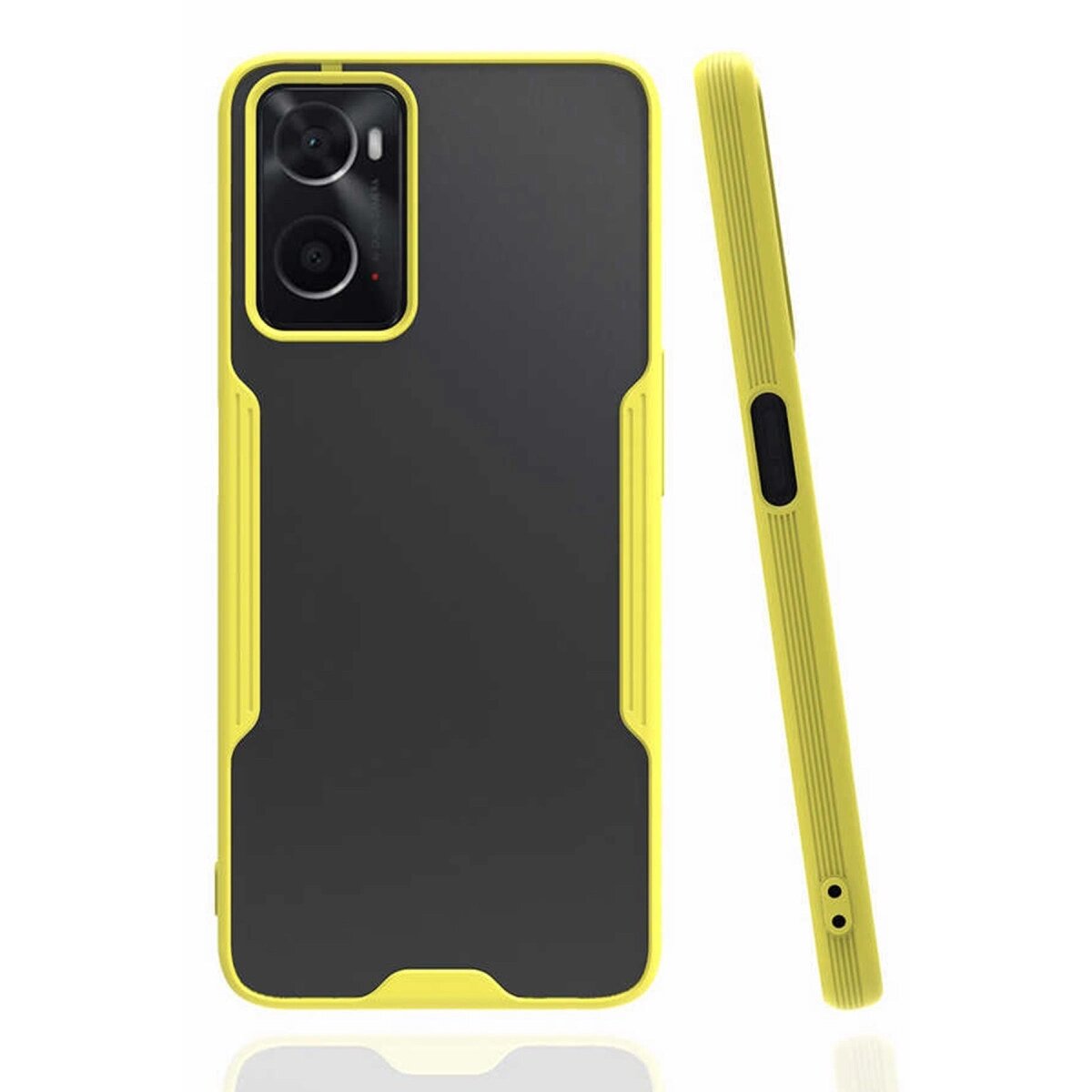Oppo A96 Kılıf Platin Silikon - Sarı Oppo A96 Kılıf Platin Silikon - Sarı