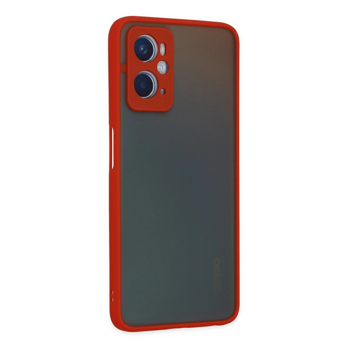 Oppo A96 Kılıf Montreal Silikon Kapak - Kırmızı Oppo A96 Kılıf Montreal Silikon Kapak - Kırmızı