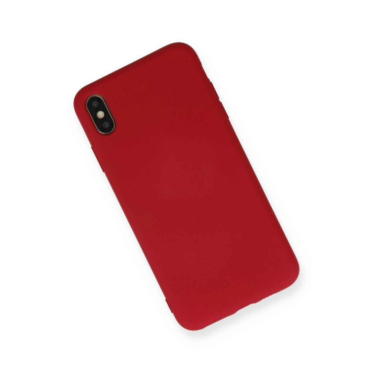 Apple İphone X Kılıf Nano İçi Kadife Silikon - Kırmızı Apple İphone X Kılıf Nano İçi Kadife Silikon - Kırmızı