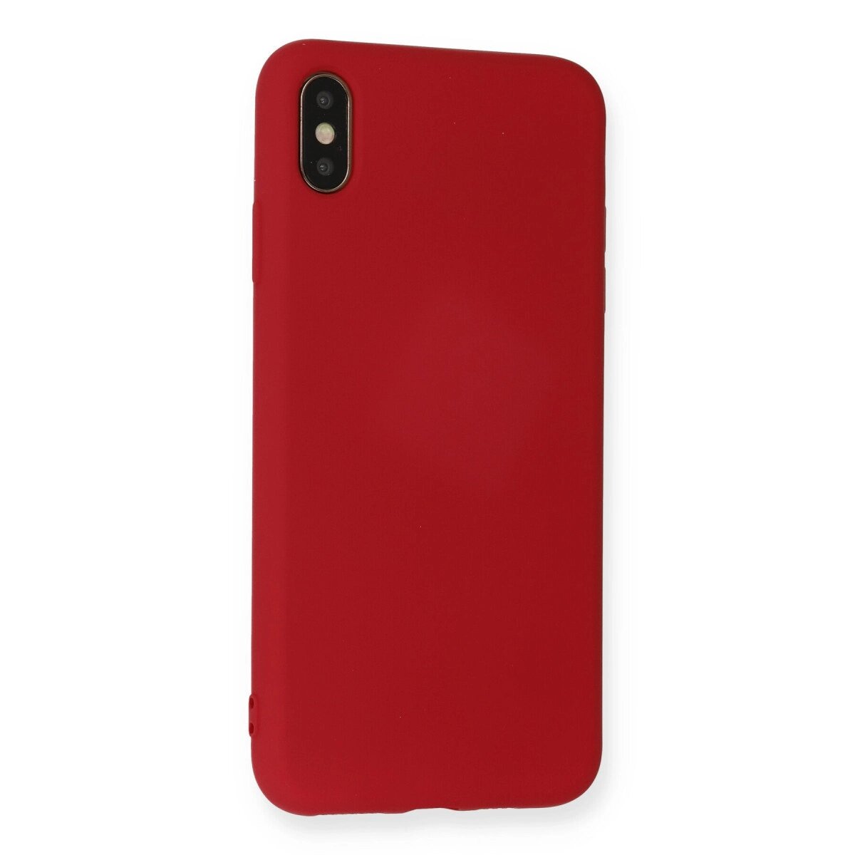 Apple İphone X Kılıf Nano İçi Kadife Silikon - Kırmızı Apple İphone X Kılıf Nano İçi Kadife Silikon - Kırmızı