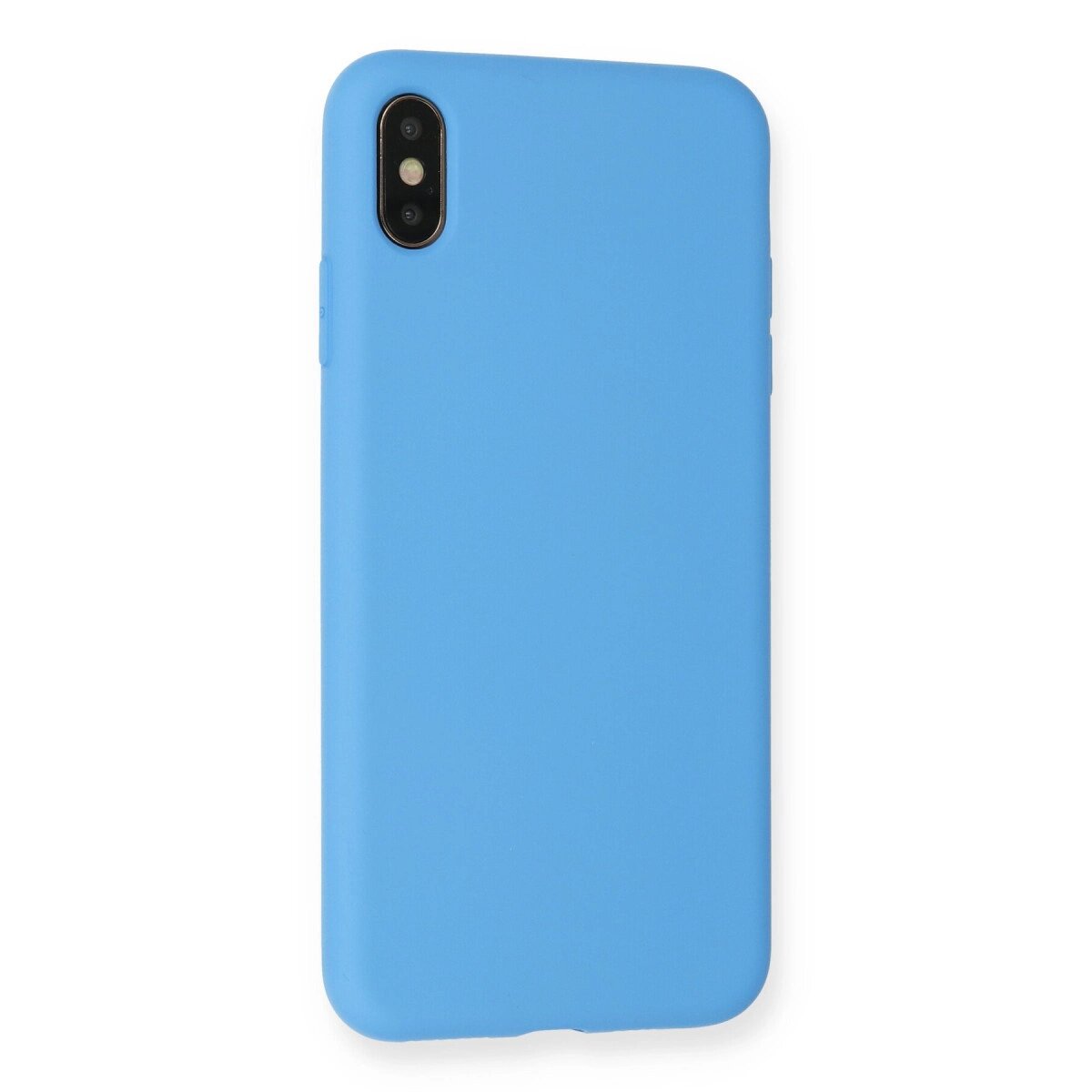 Apple İphone Xs Max Kılıf Nano İçi Kadife Silikon - Mavi Apple İphone Xs Max Kılıf Nano İçi Kadife Silikon - Mavi