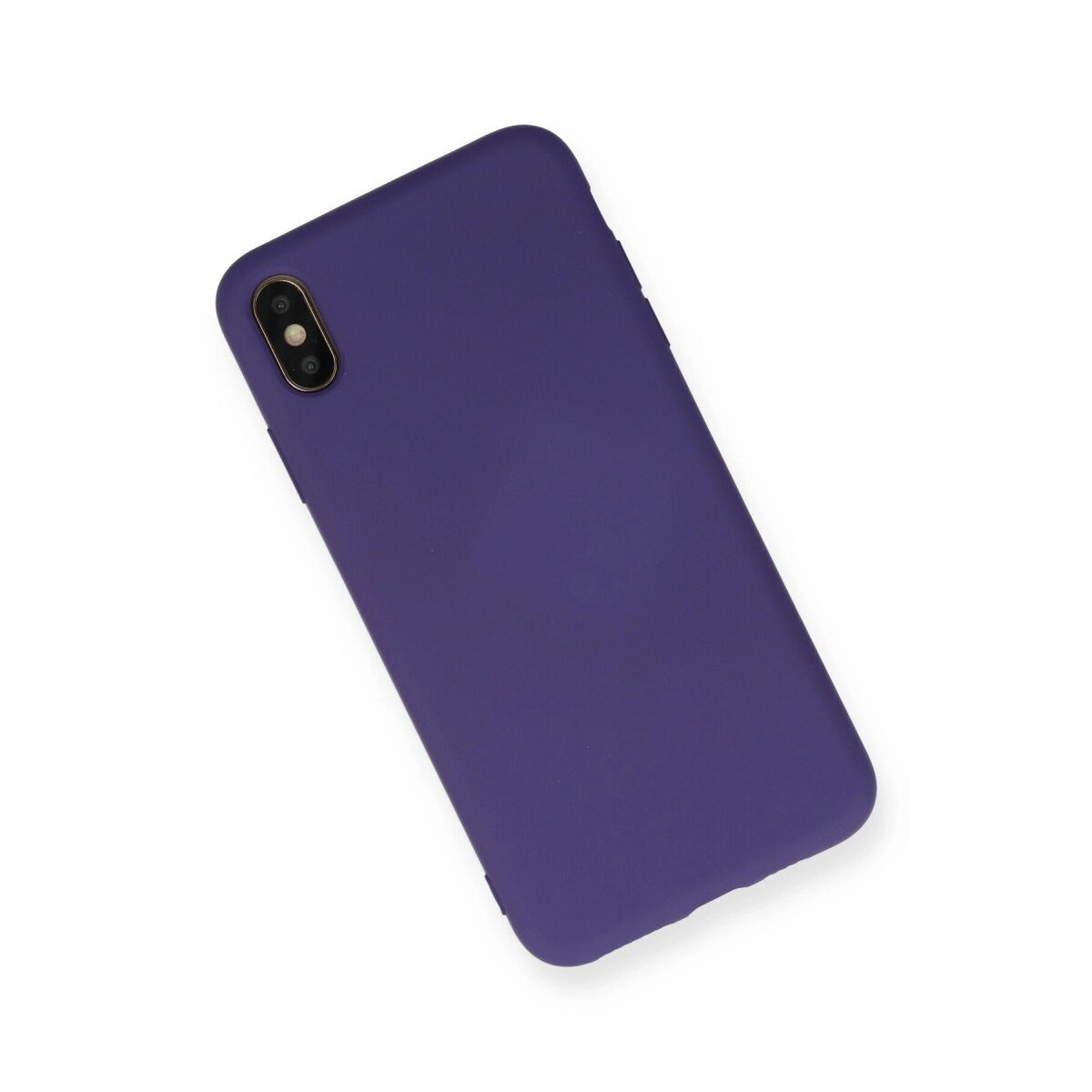 Apple İphone Xs Max Kılıf Nano İçi Kadife Silikon - Mor Apple İphone Xs Max Kılıf Nano İçi Kadife Silikon - Mor