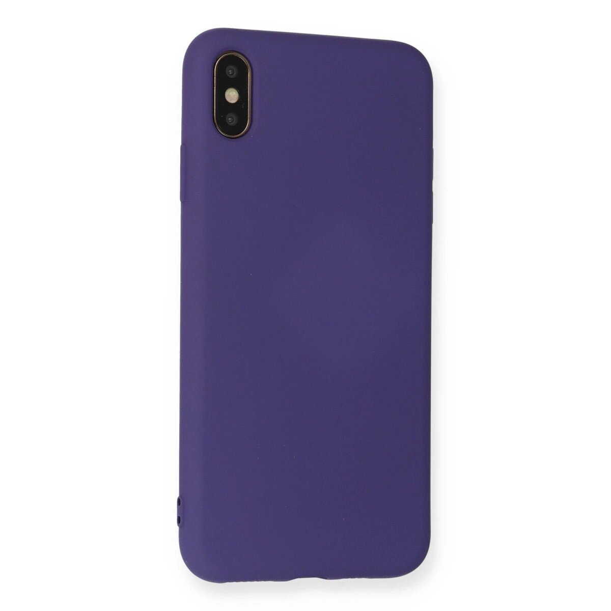 Apple İphone Xs Max Kılıf Nano İçi Kadife Silikon - Mor Apple İphone Xs Max Kılıf Nano İçi Kadife Silikon - Mor