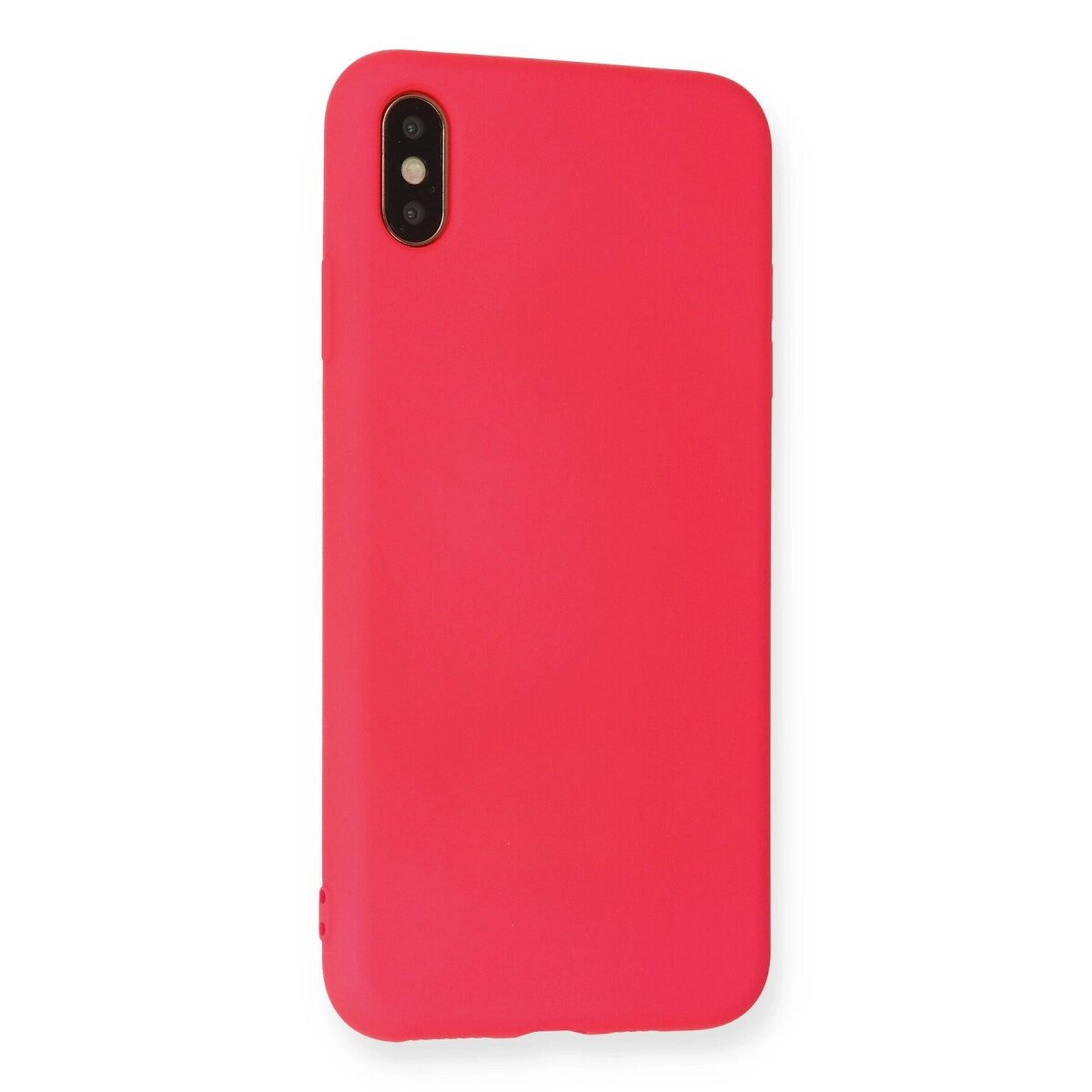 Apple İphone Xs Max Kılıf Nano İçi Kadife Silikon - Koyu Pembe Apple İphone Xs Max Kılıf Nano İçi Kadife Silikon - Koyu Pembe