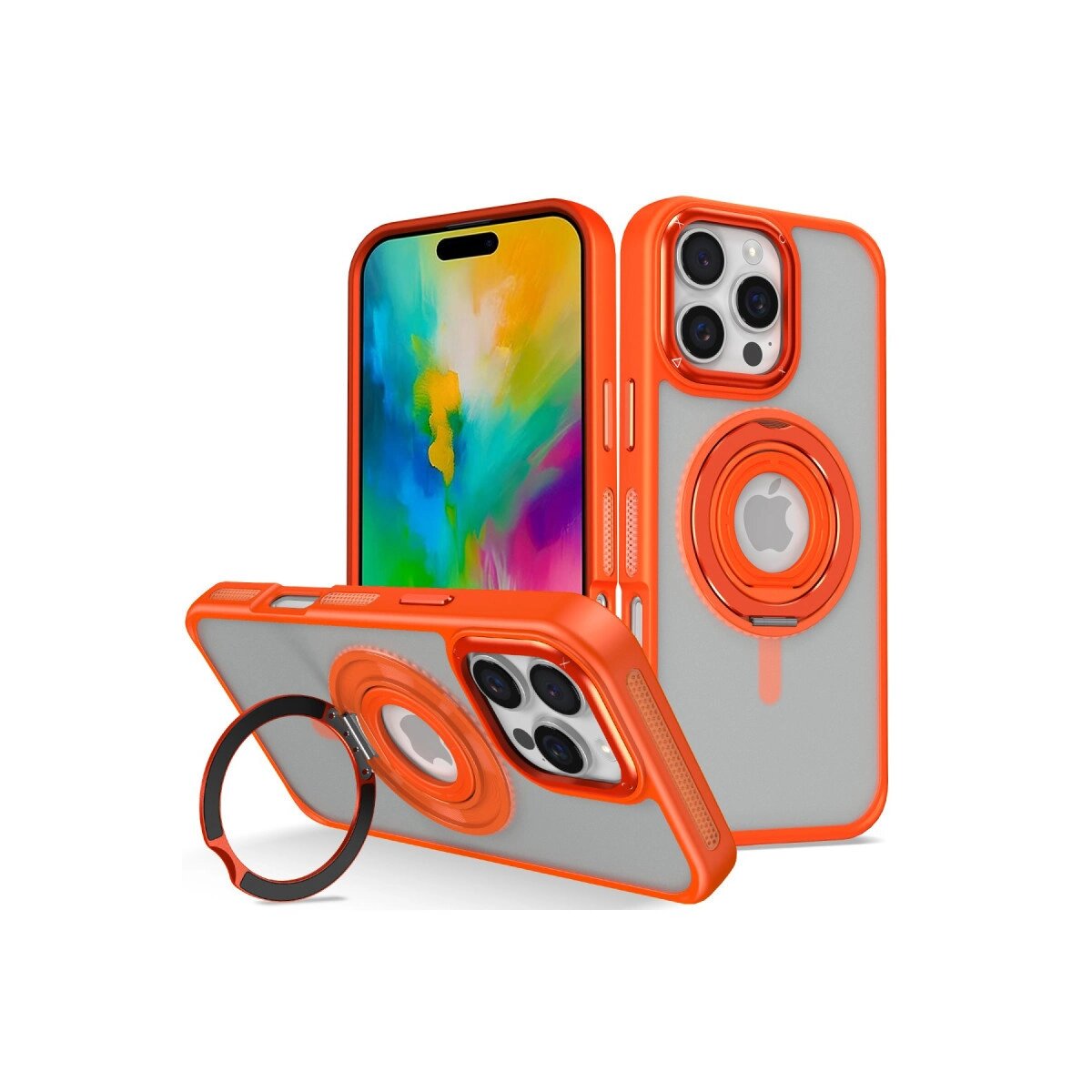 Joko Apple İphone 16 Pro Banza Magsafe Standlı Kapak - Turuncu Joko Apple İphone 16 Pro Banza Magsafe Standlı Kapak - Turuncu