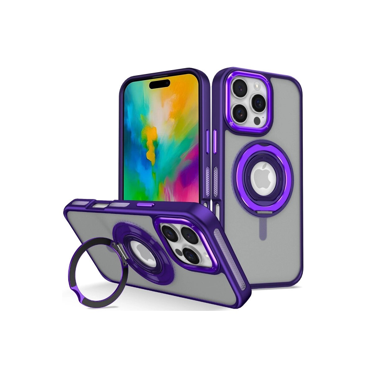 Joko Apple İphone 16 Pro Max Banza Magsafe Standlı Kapak - Derin Mor Joko Apple İphone 16 Pro Max Banza Magsafe Standlı Kapak - Derin Mor