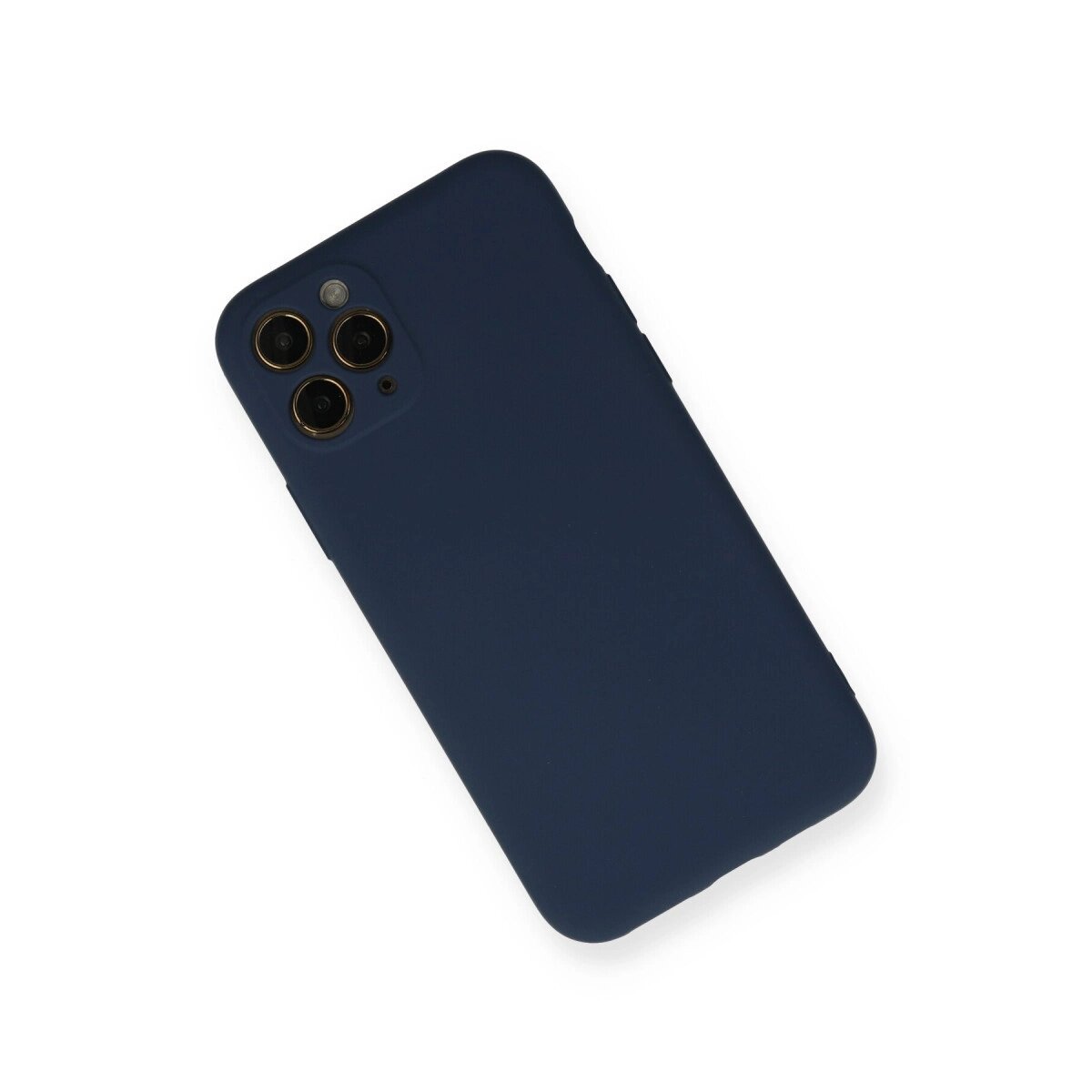 Apple İphone 11 Pro Kılıf Nano İçi Kadife Silikon - Lacivert
