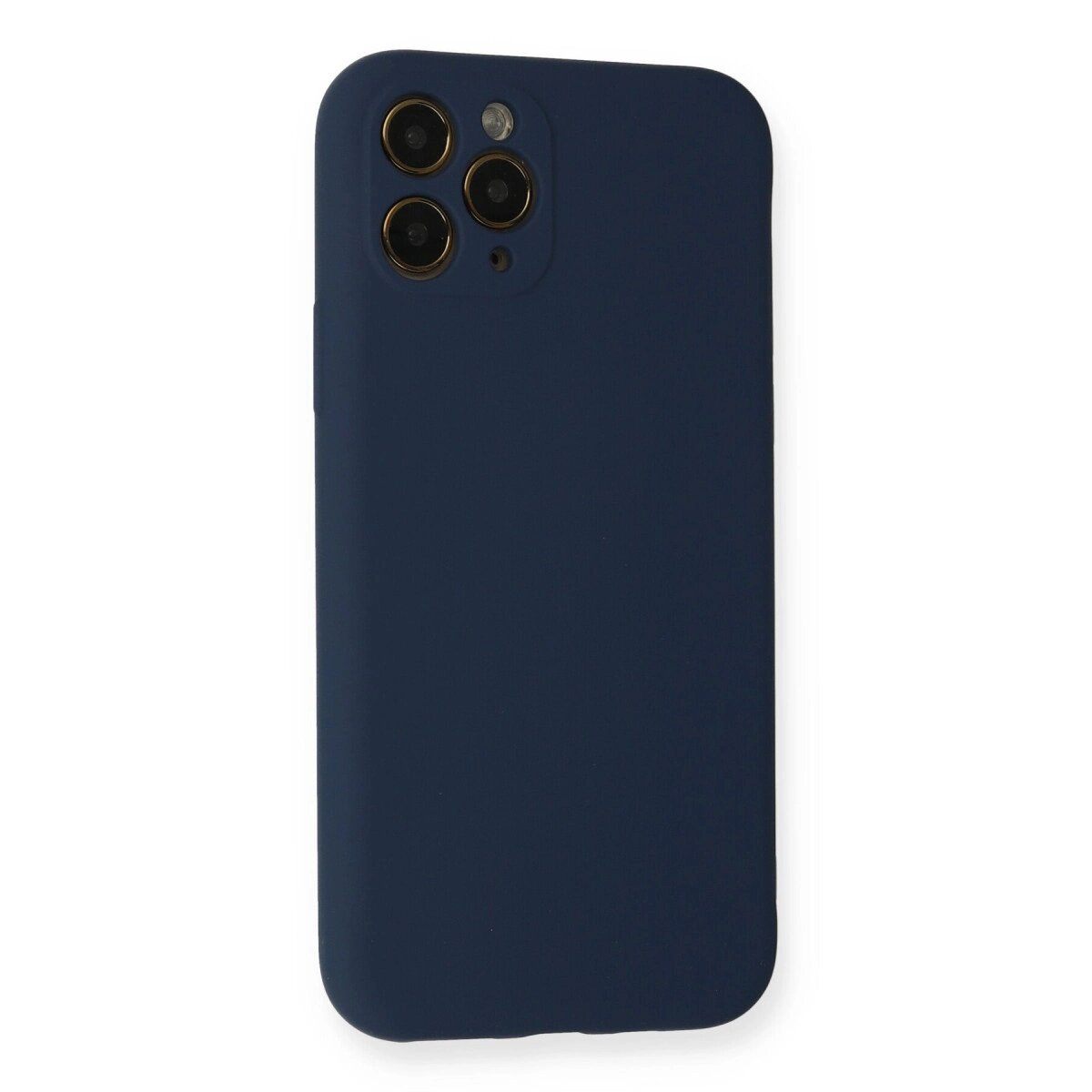 Apple İphone 11 Pro Kılıf Nano İçi Kadife Silikon - Lacivert