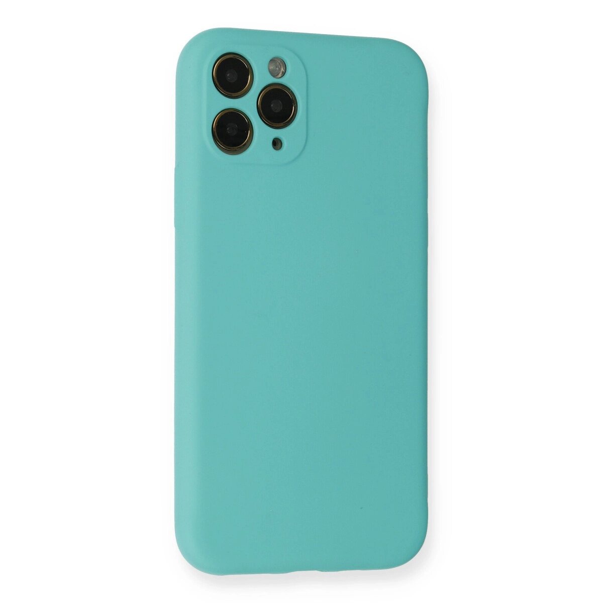 Apple İphone 11 Pro Kılıf Nano İçi Kadife Silikon - Turkuaz Apple İphone 11 Pro Kılıf Nano İçi Kadife Silikon - Turkuaz
