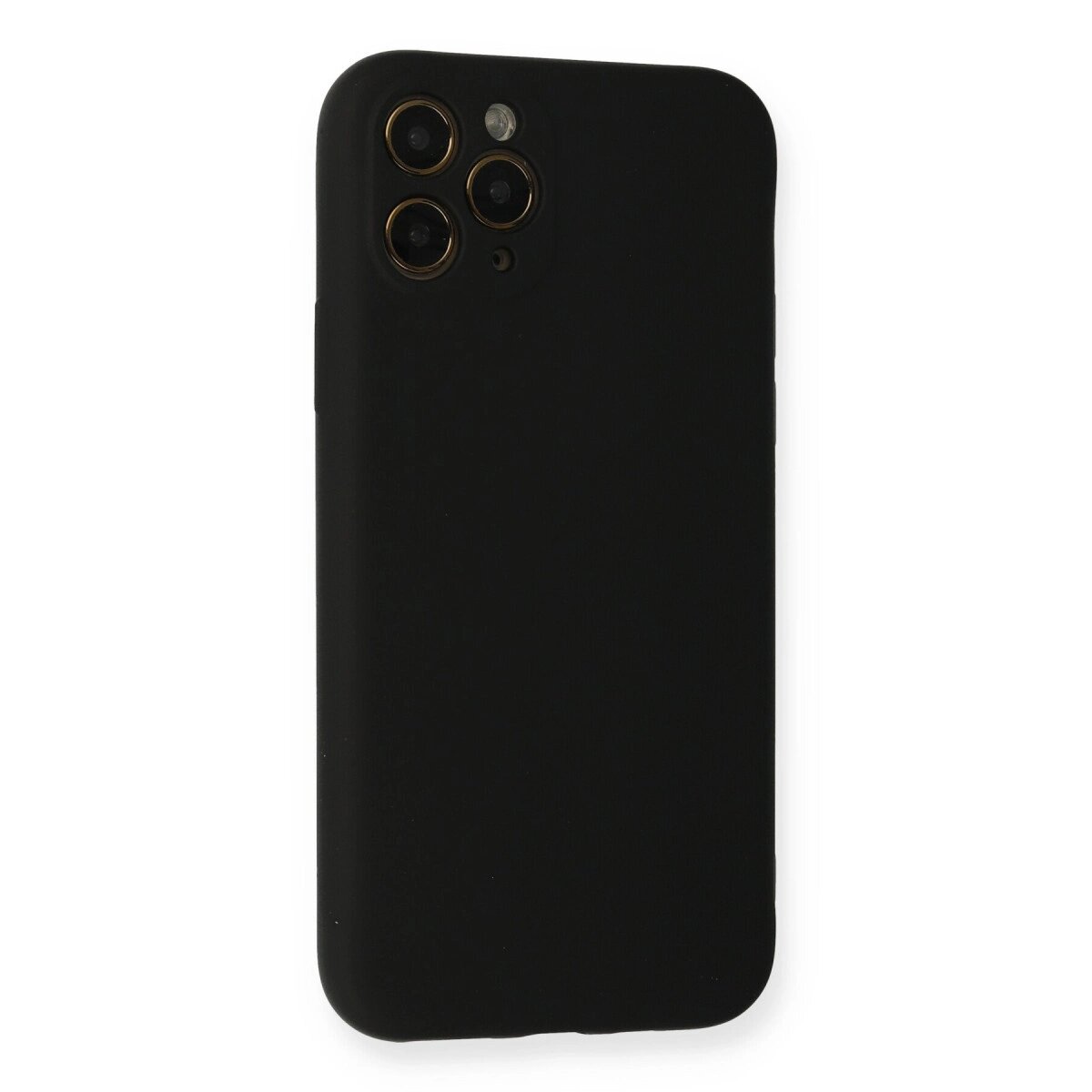 Apple İphone 11 Pro Kılıf Nano İçi Kadife Silikon - Siyah Apple İphone 11 Pro Kılıf Nano İçi Kadife Silikon - Siyah