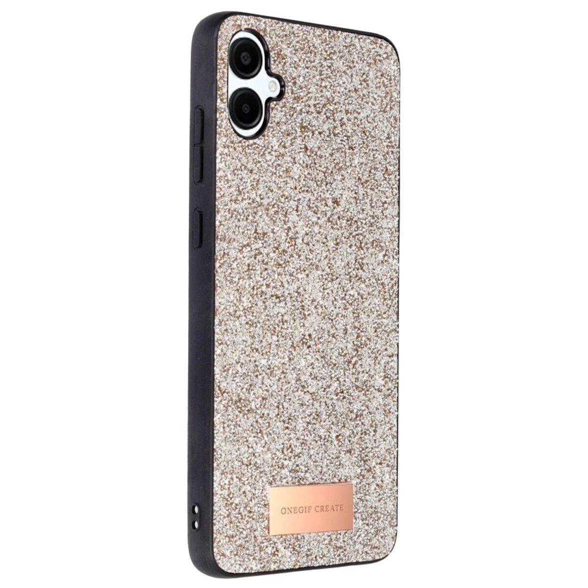 Onegif Samsung Galaxy A06 Bright Simli Kapak - Gold Onegif Samsung Galaxy A06 Bright Simli Kapak - Gold