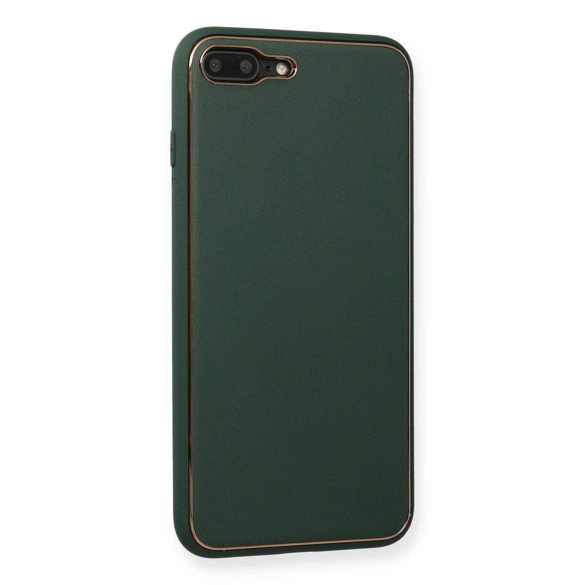 Apple İphone 7 Plus Kılıf Coco Deri Silikon Kapak - Yeşil