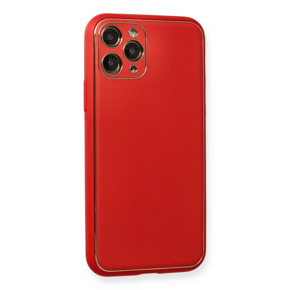 Apple İphone 11 Pro Max Kılıf Coco Deri Silikon Kapak - Kırmızı Apple İphone 11 Pro Max Kılıf Coco Deri Silikon Kapak - Kırmızı