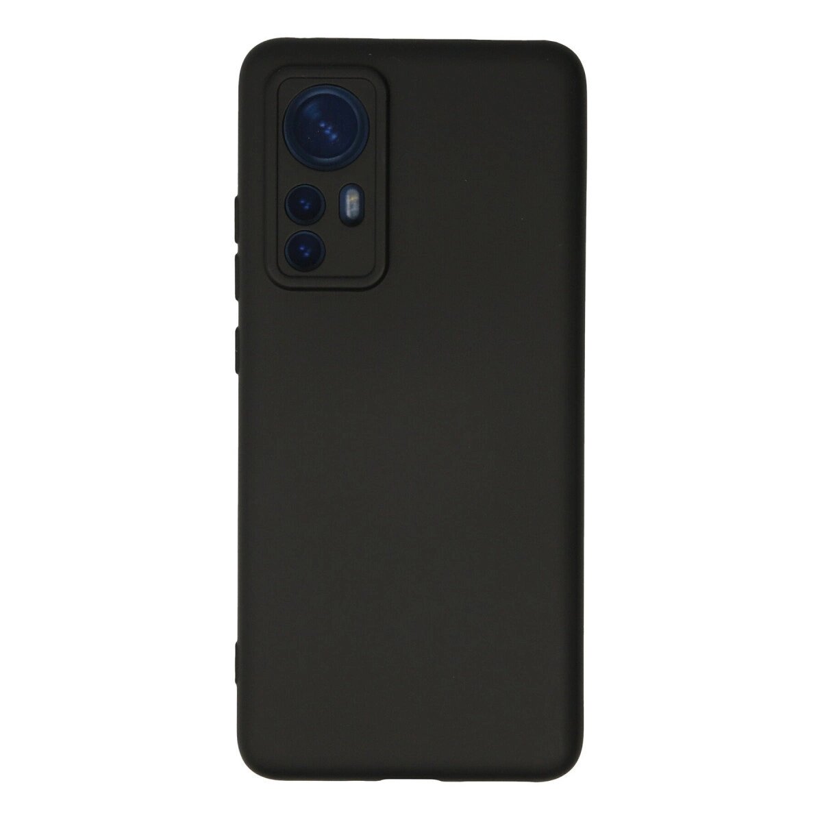 Xiaomi Mi 12 Kılıf Nano İçi Kadife Silikon - Siyah Xiaomi Mi 12 Kılıf Nano İçi Kadife Silikon - Siyah