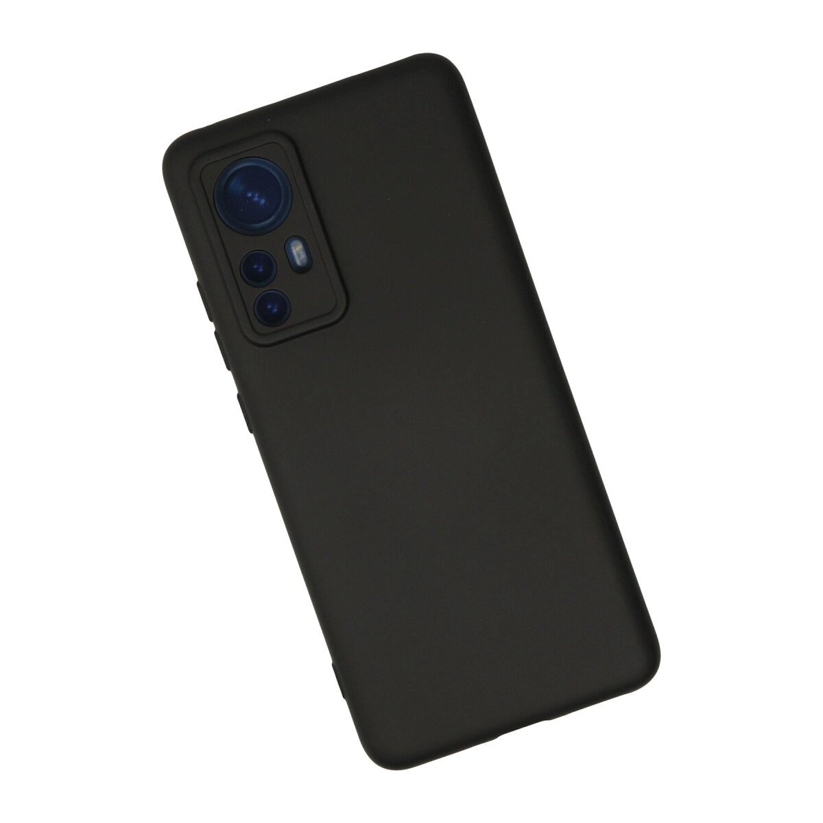 Xiaomi Mi 12 Kılıf Nano İçi Kadife Silikon - Siyah Xiaomi Mi 12 Kılıf Nano İçi Kadife Silikon - Siyah