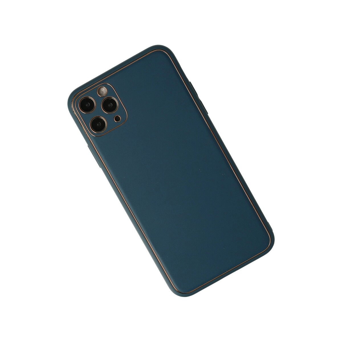 Apple İphone 11 Pro Max Kılıf Coco Deri Silikon Kapak - Mavi Apple İphone 11 Pro Max Kılıf Coco Deri Silikon Kapak - Mavi
