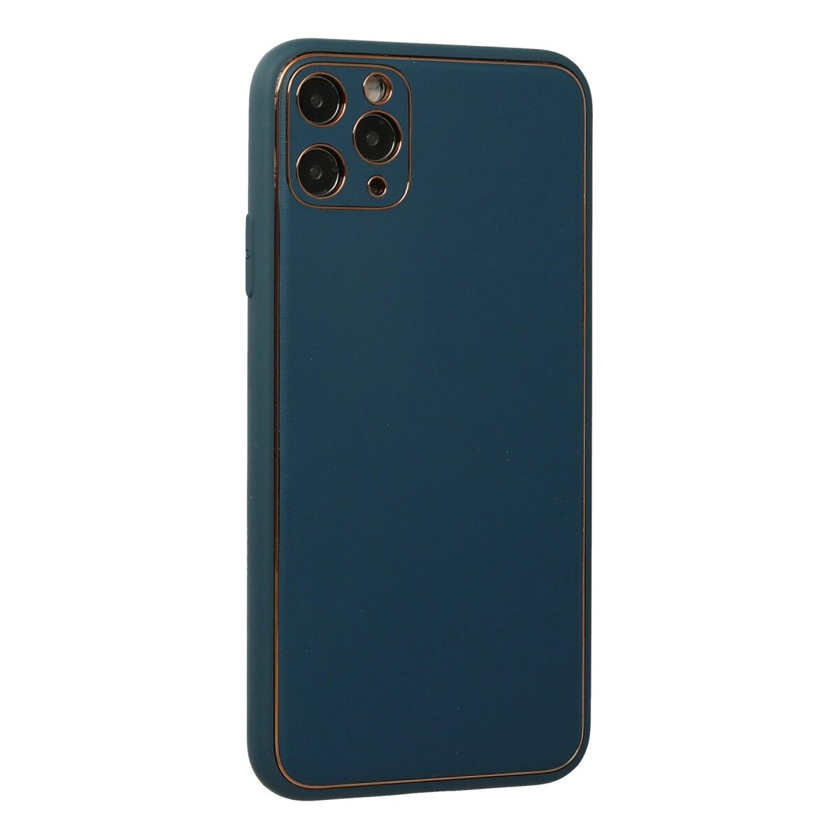 Apple İphone 11 Pro Max Kılıf Coco Deri Silikon Kapak - Mavi Apple İphone 11 Pro Max Kılıf Coco Deri Silikon Kapak - Mavi